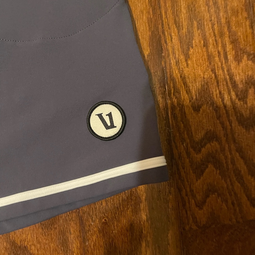 Vuori Blue/Grey  Dress with White Trim - Picture 2 of 5